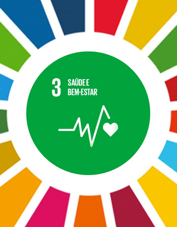 Logomarca ODS 3 - Saúde e Bem Estar